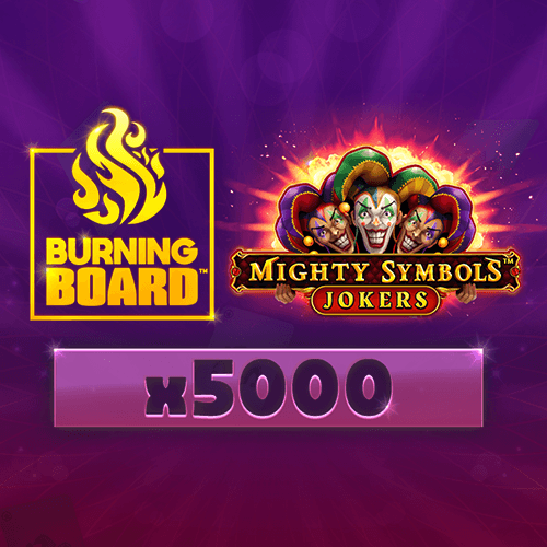 Mighty Symbols: Jokers Burning Board